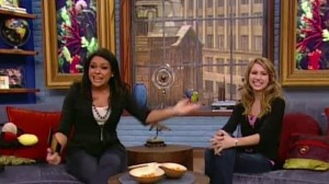 Rachael Ray with Emma Roberts on the Rachael Ray Show on the 15th of June 2007