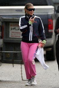 Stacy Ferguson aka Fergie seen  jogging in her neighborhood in Brentwood on March 2nd 2009 1