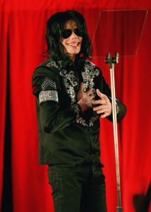 Michael Jackson announces plans for Summer residency at the O2 Arena at a press conference held at the O2 Arena on March 5th 2009 in London England 4