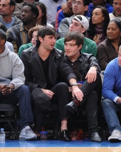 Ed Westwick at NY Knicks vs NC Bobcats game on March 7th 2009 4