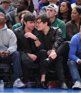 Ed Westwick at NY Knicks vs NC Bobcats game on March 7th 2009 1