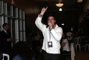 Daniel Gokey singing at Sophias Heart Foundation Event