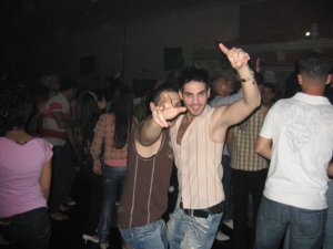 Yahia Sweis dancing at a party before star academy