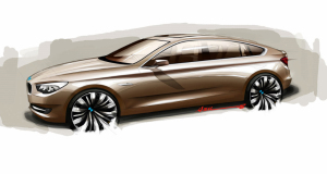 BMW 5 Series 2010 5 Series 2010 bmw 5 series GT Design Sketch