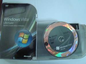 Windows Vista Build 6000 6k package 2 DVD 64bit 32bit box dvd open