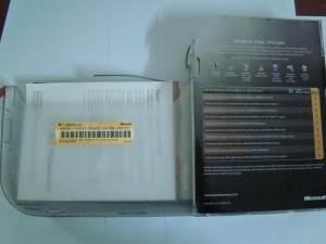 Windows Vista Build 6000 6k package 2 DVD 64bit 32bit box open back serial number sticker