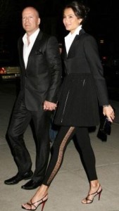 Emma Heming with Bruce Willis at the after party for The Screening of Flawless at The Soho Grand Penthouse on March 24th 2008 in New York City