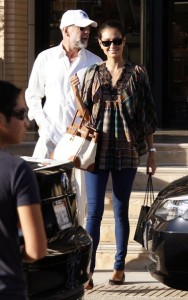 Emma Heming and Bruce Willis spotted shopping at Barney in New York on October 23rd 2008 2