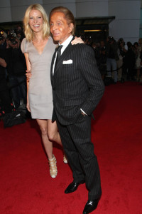 Gwyneth Paltrow and designer Valentino Garavani at the Los Angeles premiere of Valentino The Last Emperor held at the LA County Museum of Art on April 1st 2009 in Los Angeles California