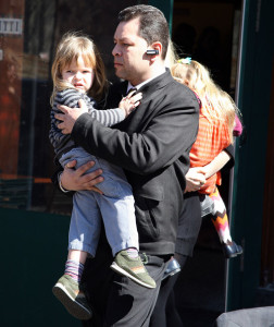 Gwyneth Paltrow seen with her two children leaving Bar Pitti restaurant in the west village  New York City on March 21st 2009 3