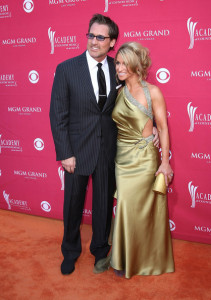 Heidi Newfield and husband Bill Johnson arrive at the 44th annual Academy Of Country Music Awards