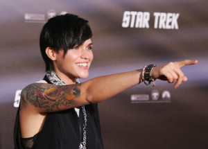 Ruby Rose arrives at the world movie premiere of Star Trek XI