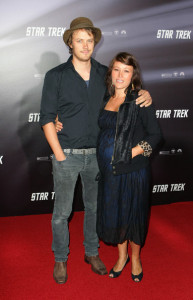 Michael Dorman and Aimy Chin arrive at the world movie premiere of Star Trek XI