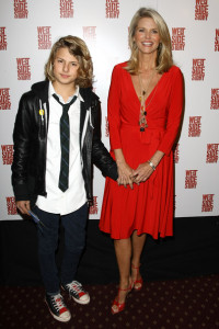 Christie Brinkley and her son Jack Paris at the opening night of West Side Story on Broadway at the Palace Theatre on March 19th 2009 in New York City