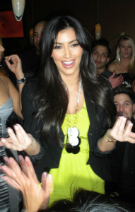 Kim Kardashian spotted at Cipriani in Soho in New York City on the night of April 9th 2009