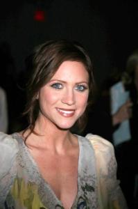 Brittany Snow at the Mercedes Benz Fashion Week Fall 2009 show by Erin Fetherston on February 15th 2009 5