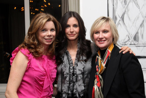 Courteney Cox with Tracy Haffner and Andrea Slater celebrate Avon Spotlight launch at The London Hotel on January 22th 2009 in New York City