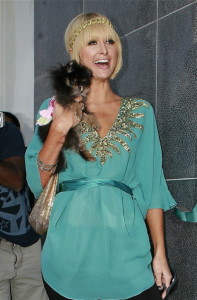 Paris Hilton Filming on Robertson Blvd and arriving at the Avalon Hotel in Beverly Hills March 25th 2009