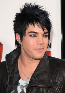 Adam Lambert arrives at the movie premiere of 17 Again on April 14, 2009