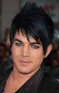 Adam Lambert arrives at the movie premiere of 17 Again on April 14, 2009