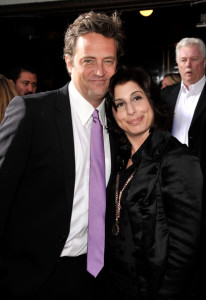 Matthew Perry and Sue Kroll arrive at the movie premiere of 17 Again on April 14, 2009