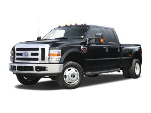 Ford f 350 2009 f 350 Black 2009 Ford F 350 Super Duty XLT SuperCab 4x4 front and left side view