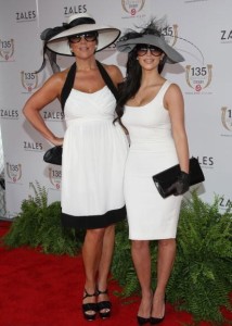 Kim Kardashian attends the 135th Kentucky Derby on May 2nd 2009 1