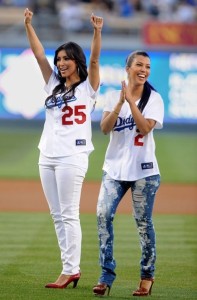 Kim Kardashian at the Dodgers game on May 6th 2009 2