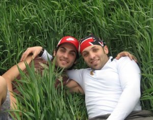 Yahia Sweis picture with his brother