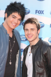 Kris Allen and Adam Lambert arrive at the American Idol Season 8 Grand Finale held at Nokia Theatre L.A. Live on May 20, 2009 in Los Angeles, California