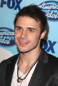 Kris Allen poses in the press room during the American Idol Season 8 Grand Finale held at Nokia Theatre L A  Live on May 20th, 2009 in Los Angeles, California