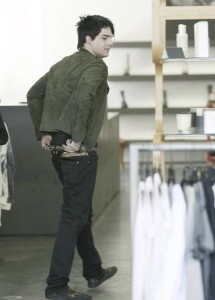 Adam Lambert spotted shopping for clothes at Barneys in New York City on May 14th 2009 4