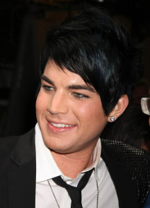 Adam Lambert candids wearing a slim dark denim pants with a white shirt under a black semi formal jacket at Regis and Kelly in New York city on May 27th 2009 3