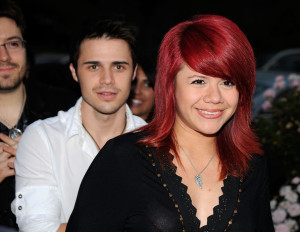 Kris Allen attends the Champagne Launch Of BritWeek 2009 on April 23th 2009 at the British Consul Generals Offcial Residence in Hancock Park Los Angeles California with Allison Iraheta 2