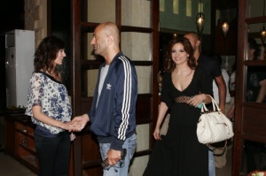 Hilda Khalifeh and Wadi Abi Raed at the Star Academy 6 After Party dinner on Friday 13th 2009