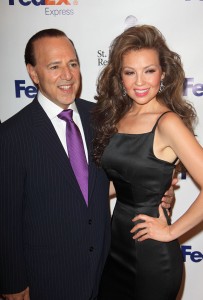 Thalia attends the 31st Annual New York City Police Foundation Gala with her husband in NewYork City on March 3rd 2009