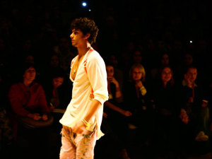 Jesus Luz on the runway of the summer collections for Colcci at Sao Paulos Fashion Week 8