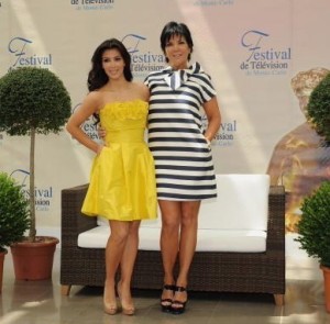 Kim Kardashian and her Mom Kris Jenner attend the 49th Monte Carlo Television Festival Day four on June 10th 2009 1