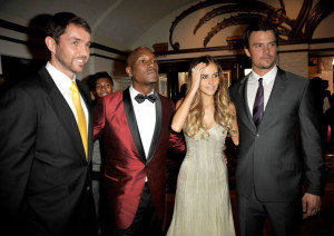 Tyrese Gibson at the Premiere of Transformers Revenge Of The Fallen 2009 Movie held at Mann Village Theatre on June 22nd 2009 in Los Angeles California with actors Matthew Marsden Isabel Lucas and Josh Duhame