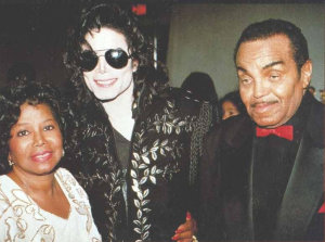 Katherine Jackson with husband Joe and son son Michael