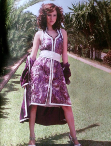 Basma Boussel fashion modelling in a magazine issue of June 2009 6