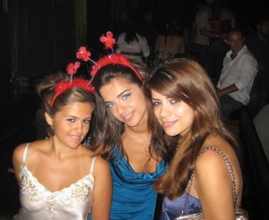 Diala Ouda from Palestine with her friends