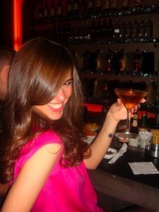 princess Lara Scandar from Egypt drinking alcohol