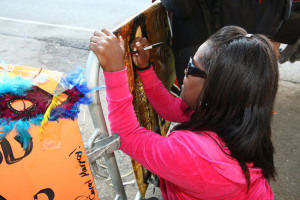 fans signing posters left at the Jackson family compound on July 7th 2009 in Encino California