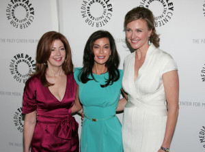 Teri Hatcher arrive with Dana Delany and Brenda Strong at the Desperate Housewives event at PaleyFest09 at ArcLight Cinemas on April 18th 2009 in Hollywood