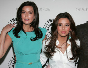 Teri Hatcher with Eva Longoria at the Desperate Housewives event at PaleyFest09 at ArcLight Cinemas on April 18th 2009 in Hollywood