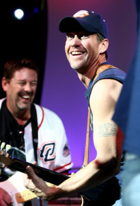 James Denton performing on stage during the 2nd Annual Band From TV Night held at Cal State Fullerton Titan Stadium on July 26th 2008 in Fullerton California 1