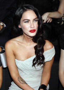 Megan Fox at The Giorgio Armani Prive Haute Couture AW 2010 fashion show on July 7th 2009 very large poster picture