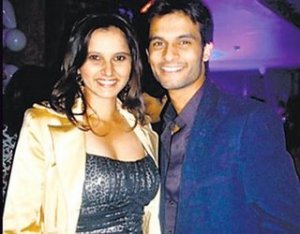 Sania Mirza with her childhood friend Sohrab Mirza