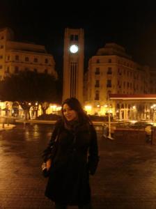 Dyaa Al Tayyeb photo from her visit to lebanon at night